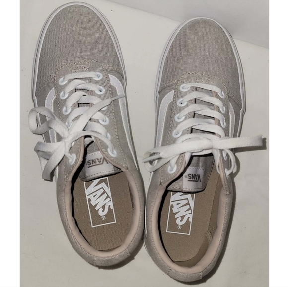 Vans Classic Gray and White Sneakers - Picture 7 of 14
